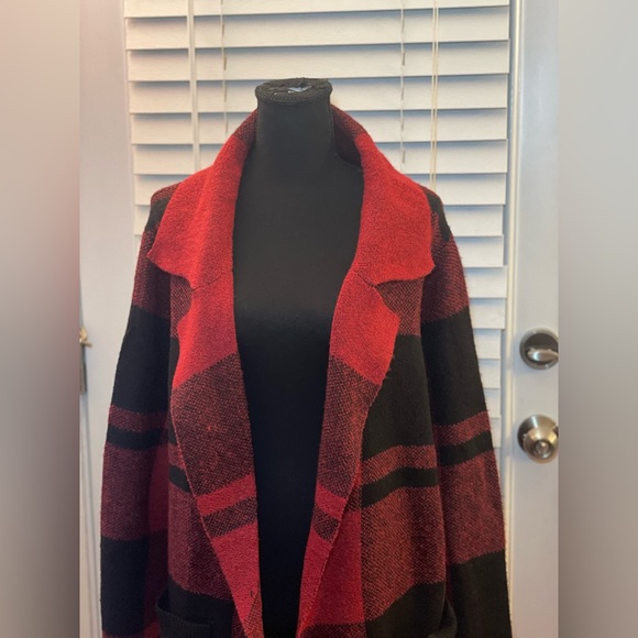 Absolutely Famous- Plaid Cardigan Sweater size XL‎ - Picture 6 of 8